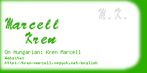 marcell kren business card